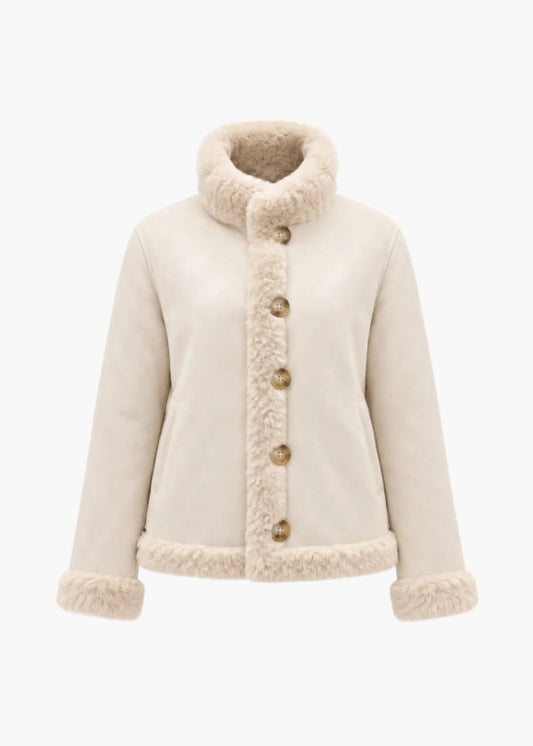 Reversible short faux fur teddy effect | Tavus