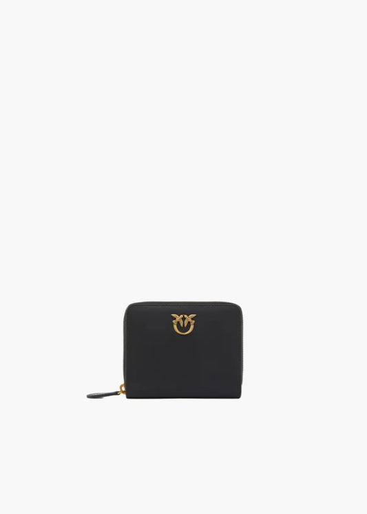 PINKO PORTAFOGLIO QUADRATO ZIP-AROUND IN PELLE