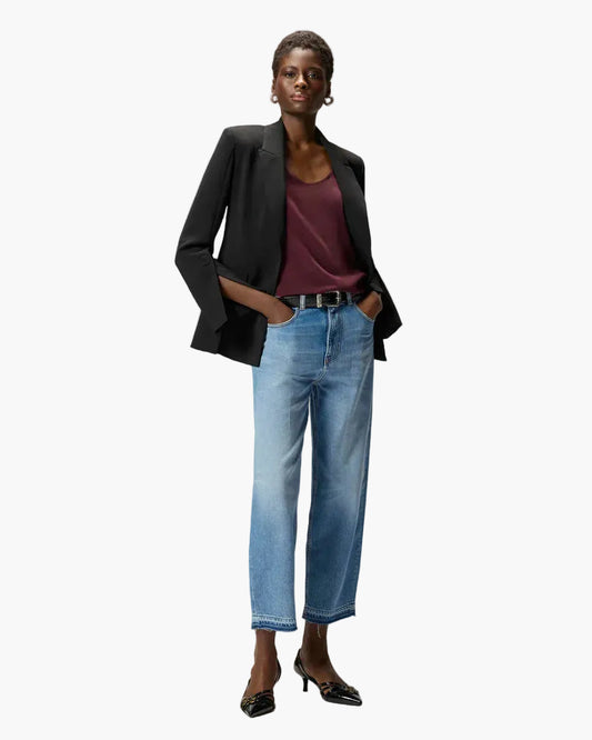 PINKO JEANS ESTELLE BALLOON FIT CON SCOLORITURE