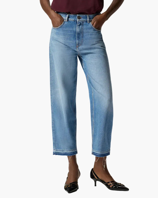 PINKO JEANS ESTELLE BALLOON FIT CON SCOLORITURE