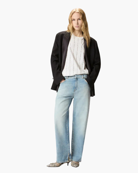 PINKO JEANS LOOSE CON SPACCHETTI