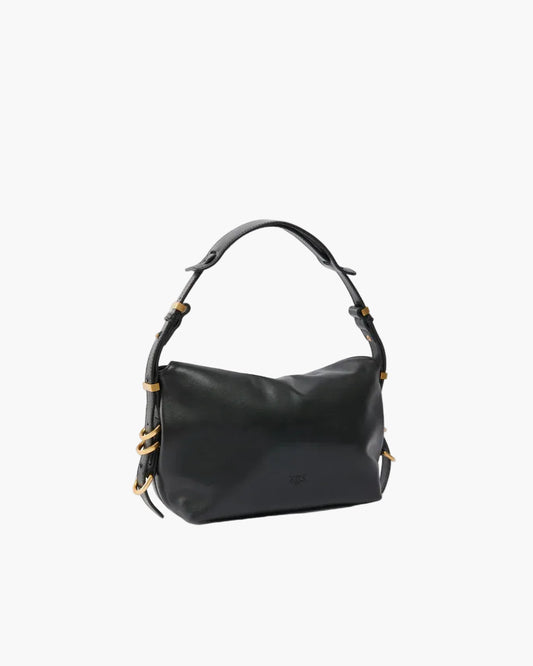 PINKO BORSA A SPALLA PICCOLA SADDLE BAG IN PELLE