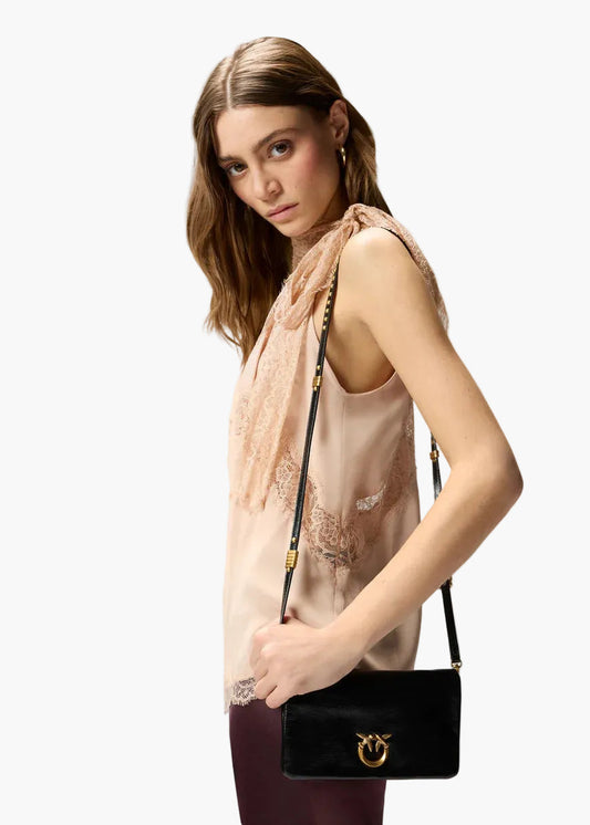 PINKO POCHETTE A TRACOLLA PICCOLA LOVE BAG IN PELLE