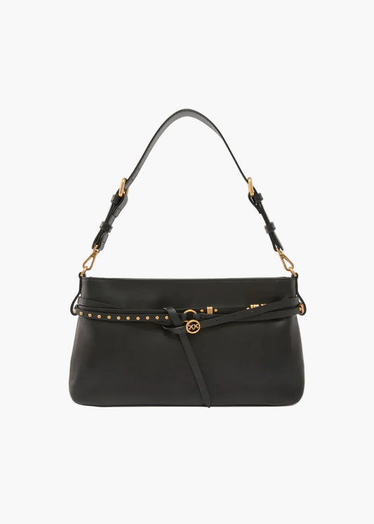 PINKO BORSA A SPALLA MEDIA BELT BAG IN PELLE
