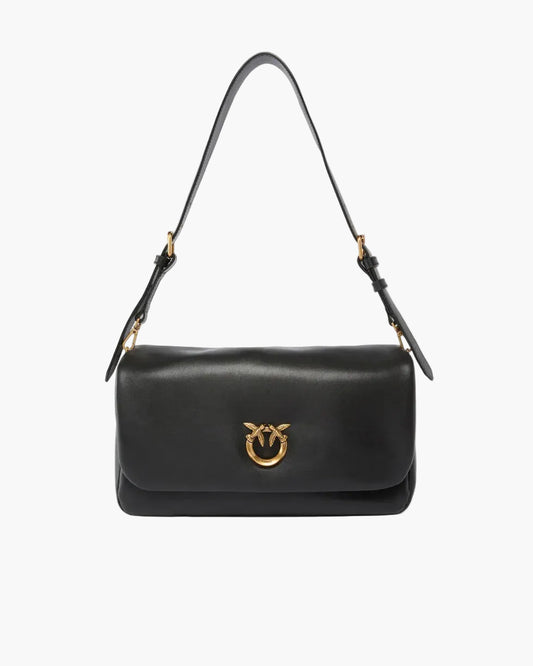 PINKO BORSA A TRACOLLA MEDI LOVE BAG CLICK SOFT HORIZONTAL HANDLE IN PELLE