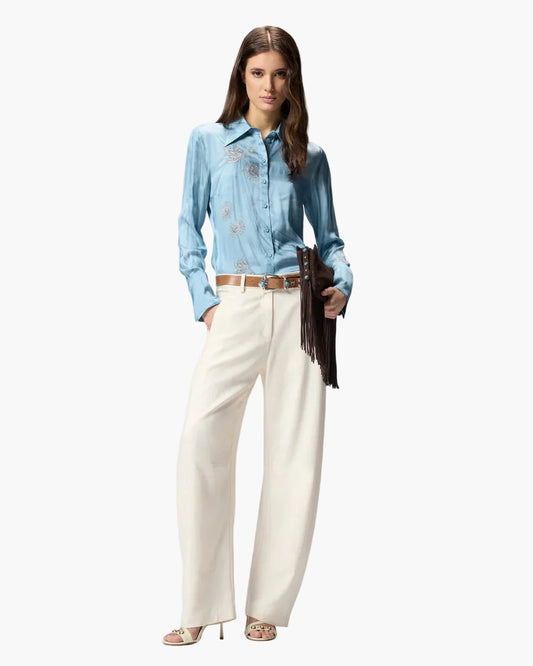 PINKO CAMICIA CON STAMPA GIOIELLO