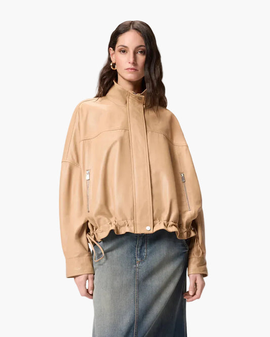 PINKO GIACCA BLOUSON IN NAPPA