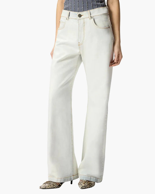 PINKO JEANS WANDA CON VITA RISVOLTABILE A CONTRASTO