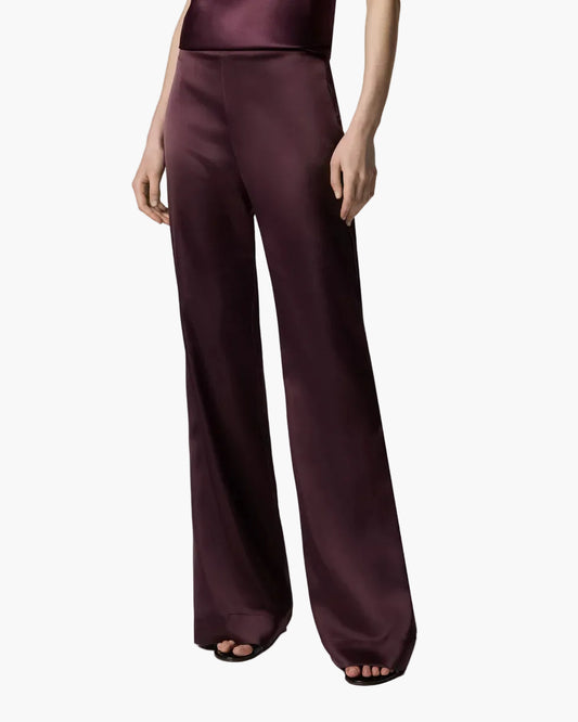 PINKO PANTALONI SVASATI IN SATIN