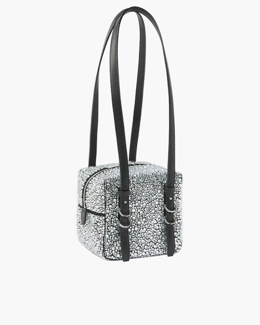 PINKO BORSA A TRACOLLA PICCOLA CUBIC BAG FULL STRASS
