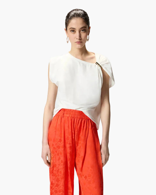 PINKO MAGLIA MELODY CON DETTAGLIO DORATO