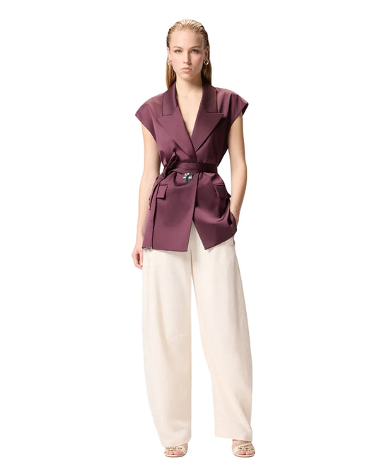 PINKO GIACCA SMANICATA IN SATIN