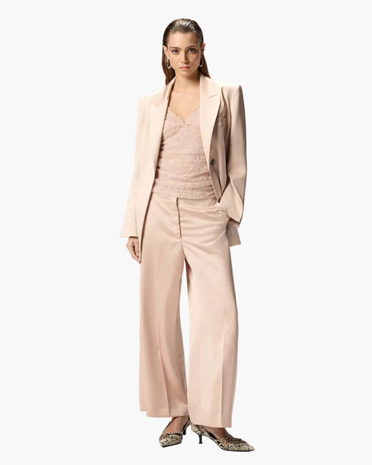 PINKO GIACCA IN SATIN CON CINTURA