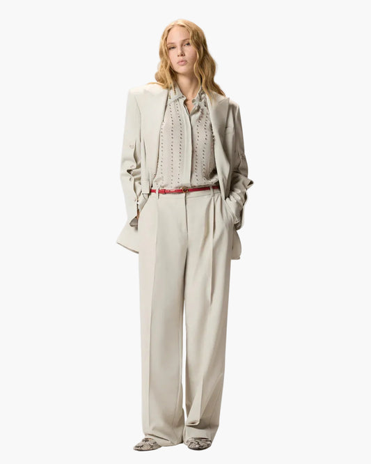PINKO PANTALONE PAULA FLUIDI CON PIEGA STIRATA