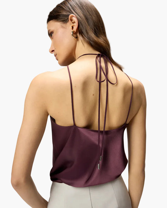 TOP PINKO CAROTA IN SATIN