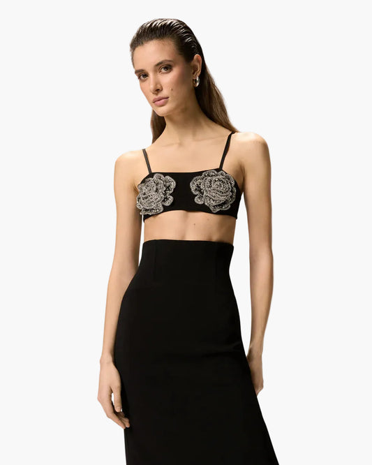 BRALETTE PINKO BARBABIETOLE CON ROSE GIOIELLO RICAMATE