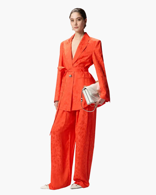 PINKO GIACCA CASTELNUOVO KIMONO IN JACCQUARD FLOREALE
