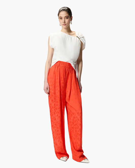 PINKO PANTALONI IN JACQUARD FLOREALE