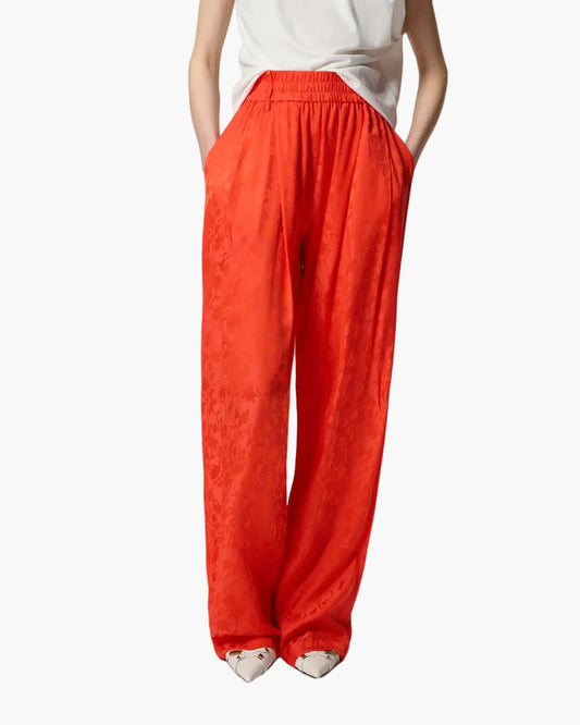 PINKO PANTALONI IN JACQUARD FLOREALE