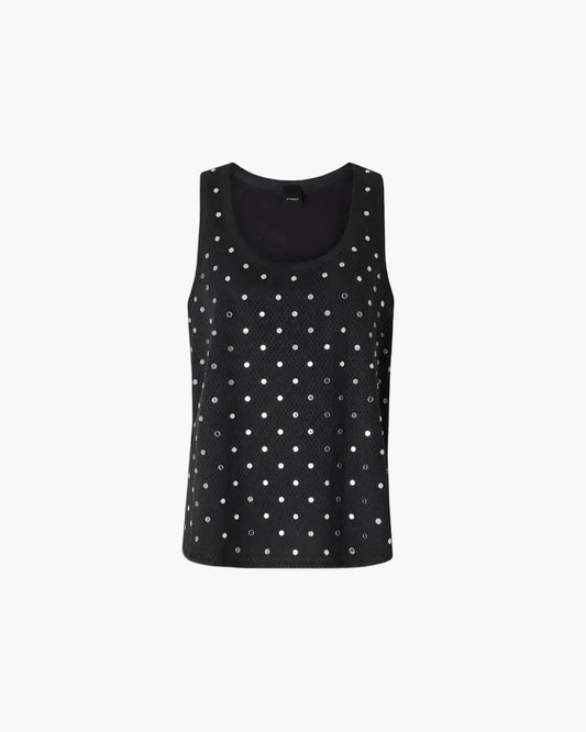 PINKO CANOTTA IN RETE CON SPECCHIETTI