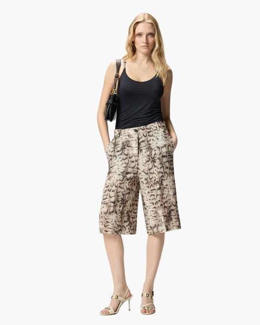 PINKO BERMUDA CON STAMPA SNAKE