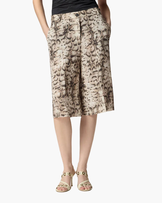 PINKO BERMUDA CON STAMPA SNAKE