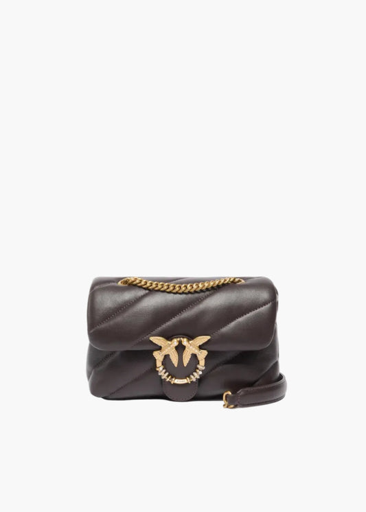 PINKO BORSA A TRACOLLA MINI LOVE BAG PUFF CON FIBBIA GIOIELLO