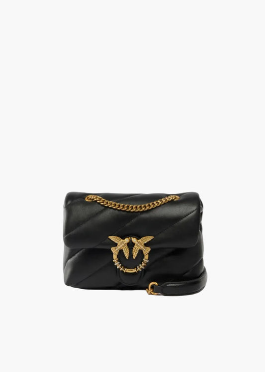 PINKO BORSA A TRACOLLA MINI LOVE BAG PUFF CON FIBBIA GIOIELLO