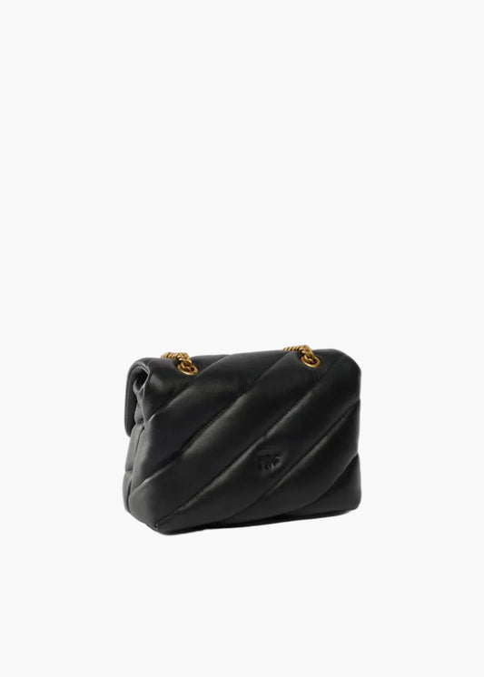 PINKO BORSA A TRACOLLA MINI LOVE BAG PUFF CON FIBBIA GIOIELLO