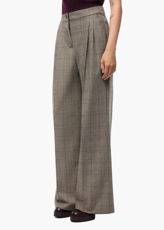 PINKO PANTALONI AMPI A QUADRI