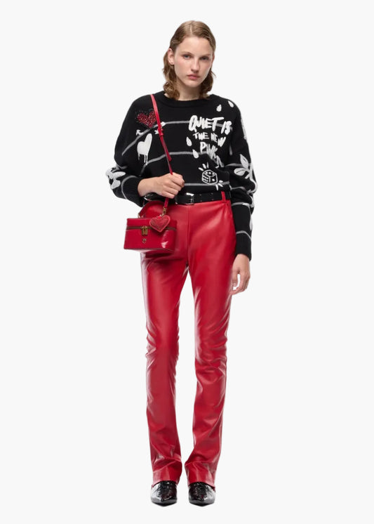 PINKO MAGLIA IN LANA MERINO QUIET IS THE NEW PUNK