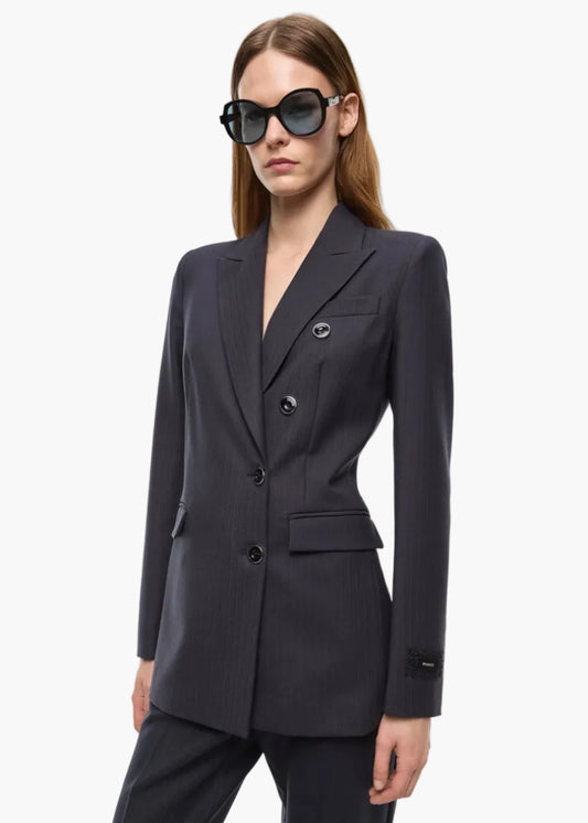 PINKO GIACCA SLIM DOPPIOPETTO IN MISTO LANA