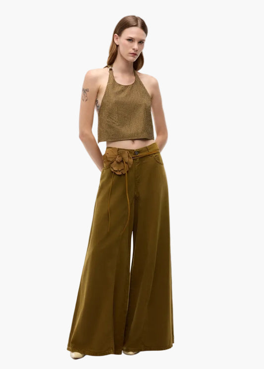 PINKO TOP FULL STRASS CON SCHIENA SCOPERTA
