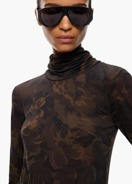 PINKO DOLCEVITA CON STAMPA CAMOUFLAGE FLOREALE
