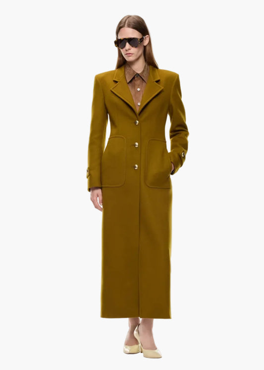 PINKO CAPPOTTO LUNGO IN PANNO DI MISTO LANA