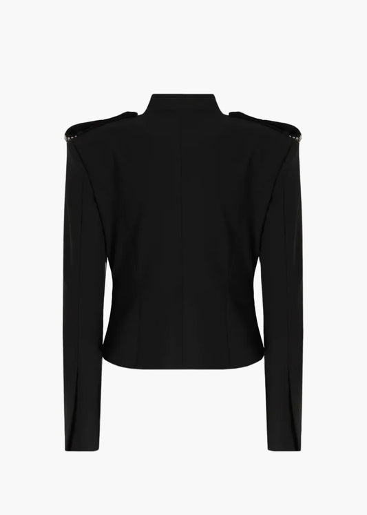 PINKO MINI GIACCA STILE CAVALLERIZZA CON DETTAGLI GIOIELLO