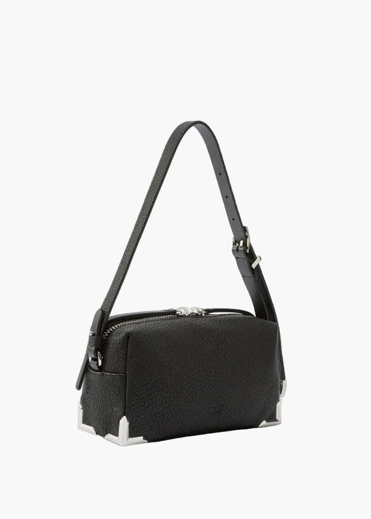 PINKO BORSA BAULETTO A TRACOLLA MEDIA IN PELLE FIORE