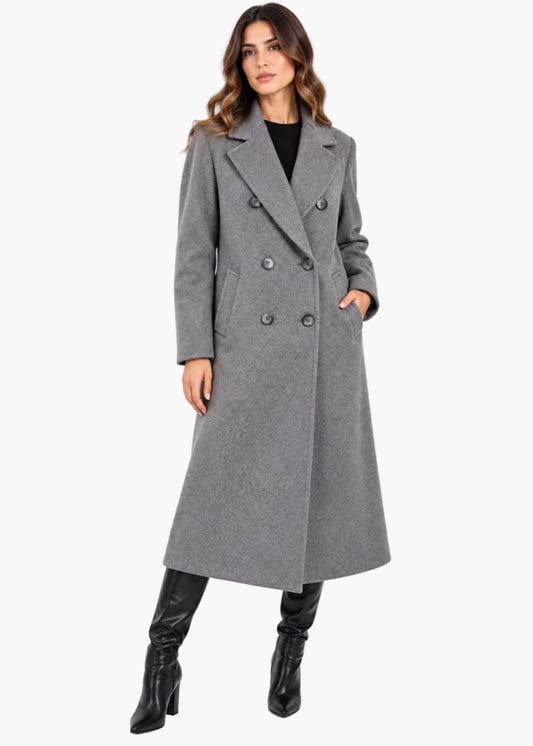 Cappotto lungo oversize doppiopetto con sei bottoni | Chiarulli