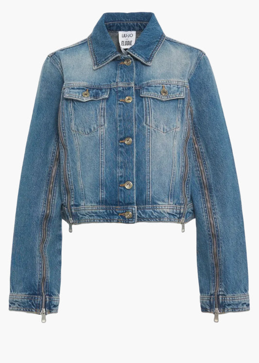 LIU·JO GIACCA DI JEANS CON DETTAGLI ZIP