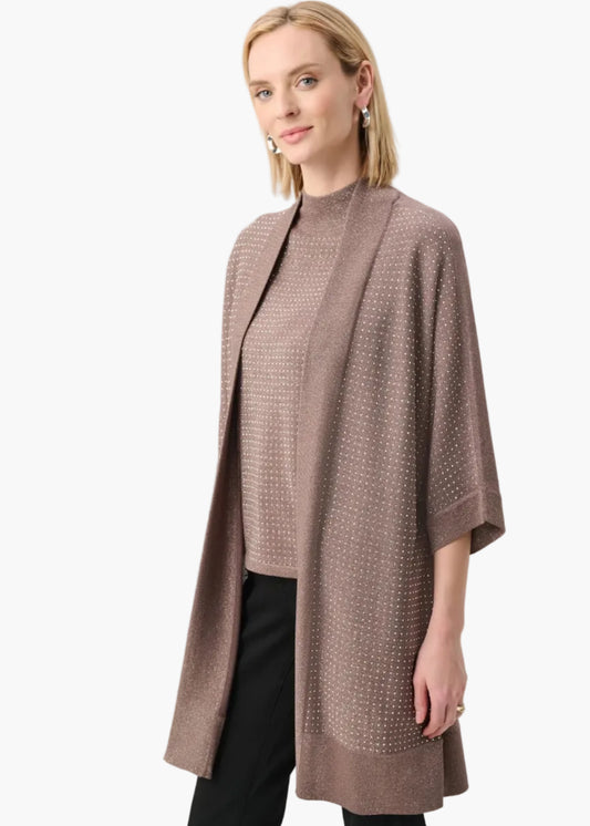 JOSEPH RIBKOFF CARDIGAN LUNGO CON STRASS