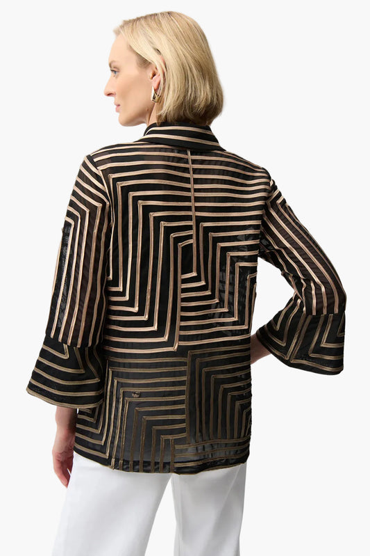 JOSEPH RIBKOFF GIACCA IN RASO E TULLE