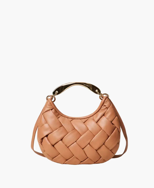 TWINSET BORSA "CROISSANT" INTRECCIATA A MANO