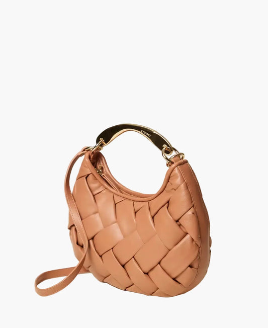 TWINSET BORSA "CROISSANT" INTRECCIATA A MANO