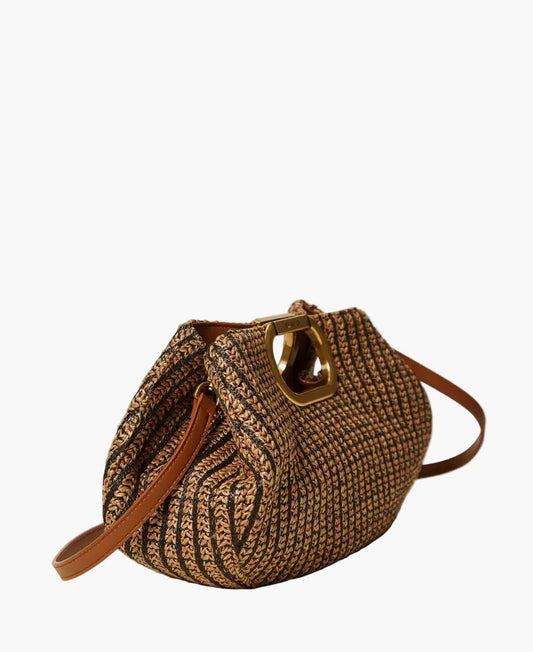 TWINSET MAXI CLUTCH IN PAGLIA JACQUARD