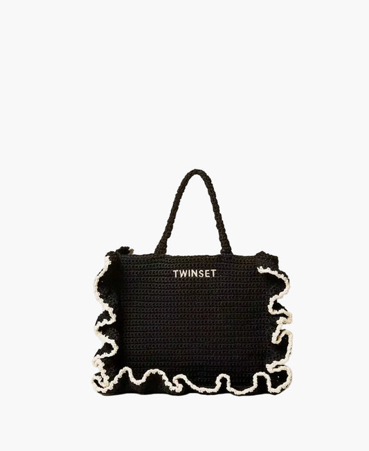 TWINSET BORSA SHOPPER CON BALZE