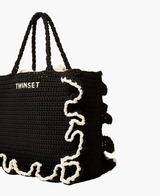 TWINSET BORSA SHOPPER CON BALZE