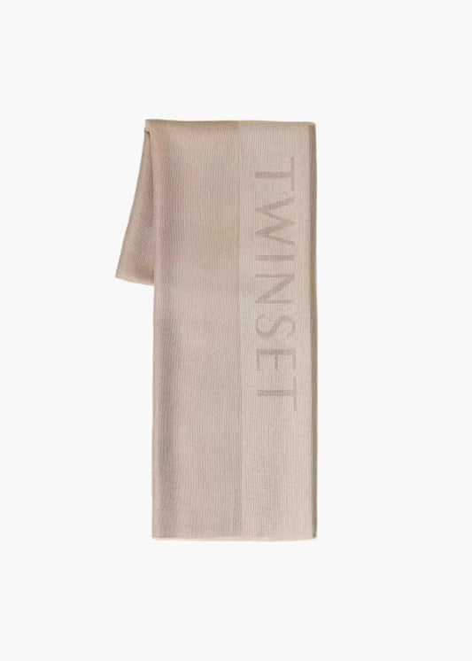 TWINSET STOLA JACQUARD CON LOGO