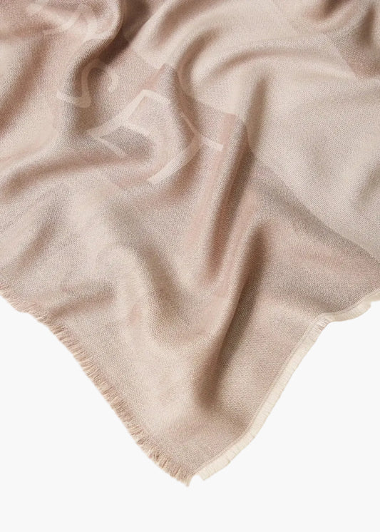 TWINSET STOLA JACQUARD CON LOGO
