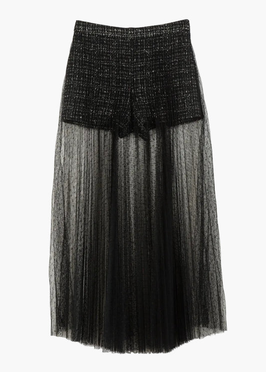 TWINSET GONNA BOUCLÉ IN TULLE