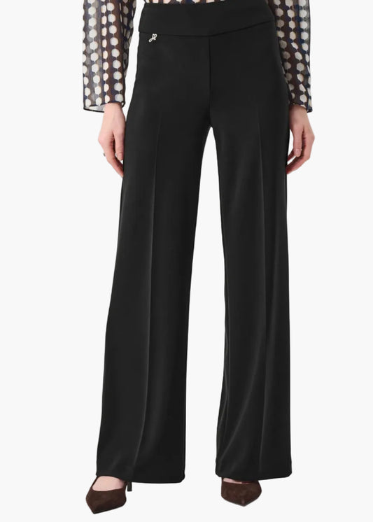 JOSEPH RIBKOFF PANTALONI SENZA CHIUSURA IN MAGLIA EFFETTO SETA AMPIO-LEG